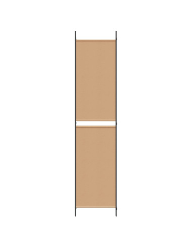 Pannello Divisorio a 3 Pannelli Beige 150 x 220 cm Tessuto