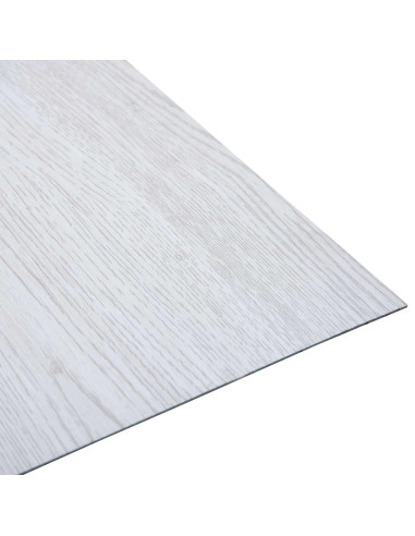 Tavole per Pavimenti 55 pcs Bianco 5,11 m² PVC