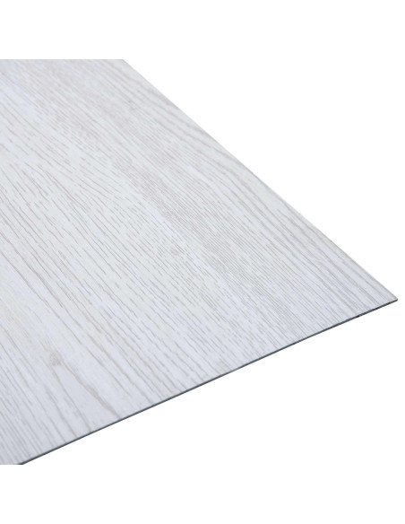 Tavole per Pavimenti 55 pcs Bianco 5,11 m² PVC