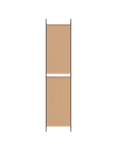 Paravento a 4 pannelli Beige 200 x 220 cm Tessuto