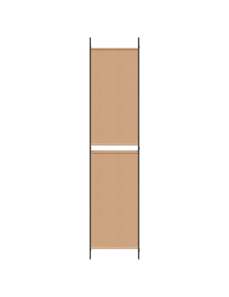 Paravento a 4 pannelli Beige 200 x 220 cm Tessuto