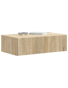 Tavolino da Parete Laterale Rovere Sonoma 59 x 34,5 x 17 cm 2