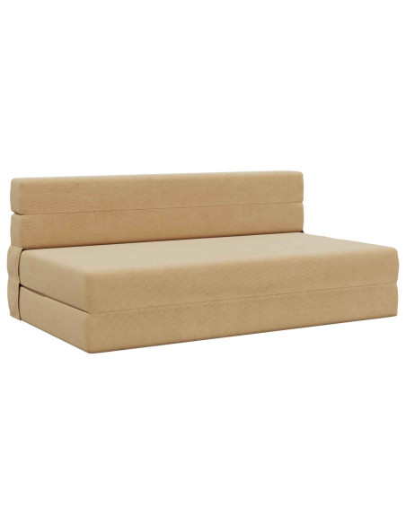 Divano Letto Pieghevole Grigio Verde Chiaro 203 x 152 x 15 cm