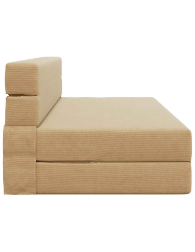 Divano Letto Pieghevole Grigio Verde Chiaro 203 x 152 x 15 cm