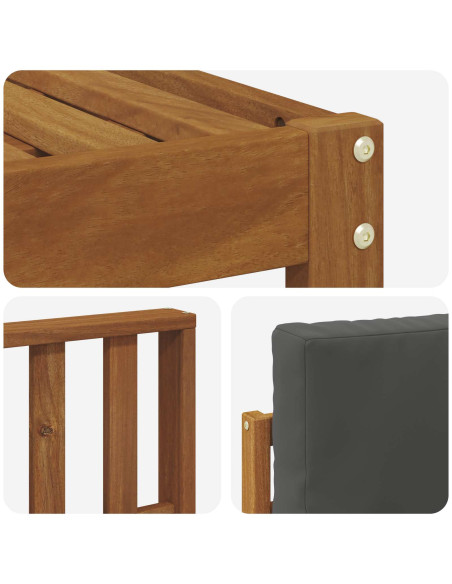 Set di divani 5 pcs Naturale e Antracite