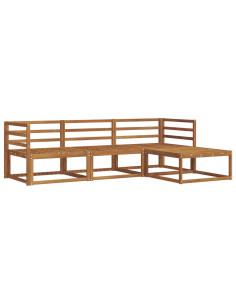 Set di divani da esterno 4 pcs Naturale 2