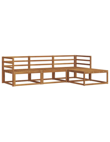 Set di divani da esterno 4 pcs Naturale