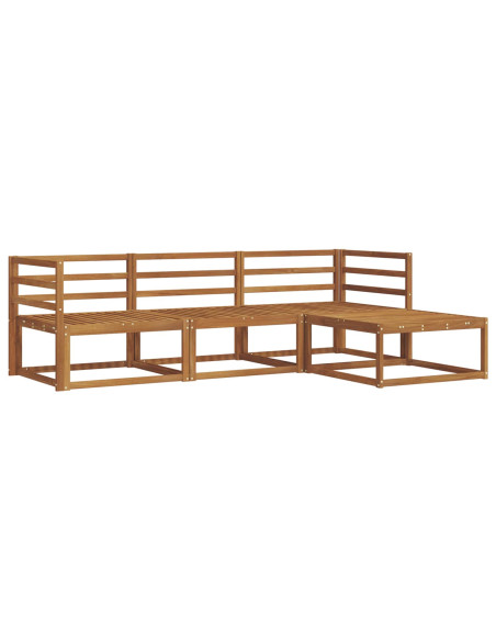 Set di divani da esterno 4 pcs Naturale