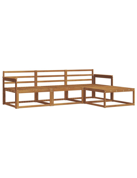 Set di divani da esterno 4 pcs Naturale