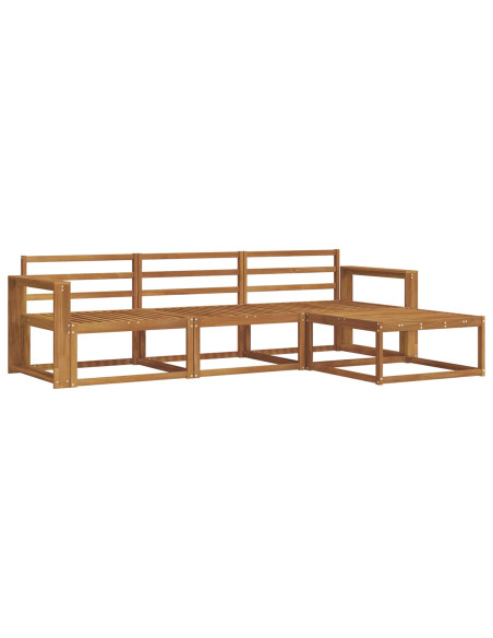 Set di divani da esterno 4 pcs Naturale
