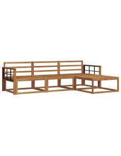 Set di divani da esterno 4 pcs Naturale 2