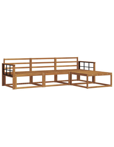 Set di divani da esterno 4 pcs Naturale