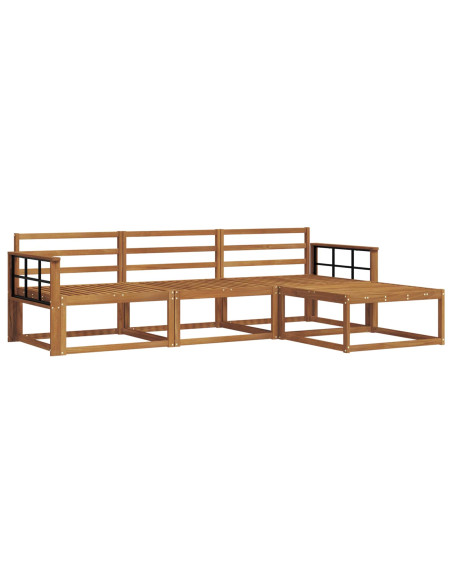 Set di divani da esterno 4 pcs Naturale