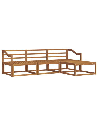Set di divani da esterno 4 pcs Naturale