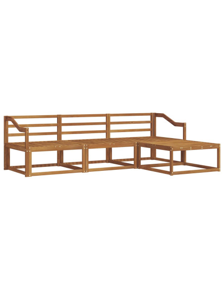 Set di divani da esterno 4 pcs Naturale