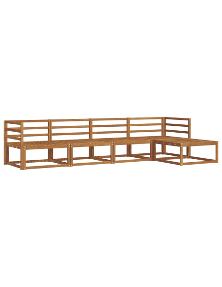 Set di divani da esterno 5 pcs Naturale