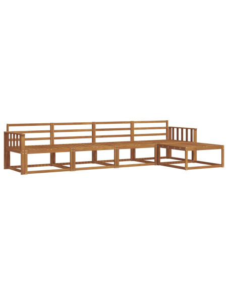 Set di divani da esterno 5 pcs Naturale
