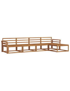 Set di divani da esterno 5 pcs Naturale 2