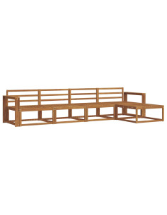 Set di divani da esterno 5 pcs Naturale 2