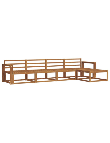 Set di divani da esterno 5 pcs Naturale