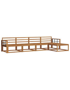 Set di divani da esterno 5 pcs Naturale 2