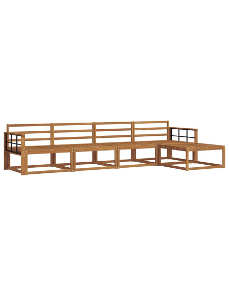 Set di divani da esterno 5 pcs Naturale