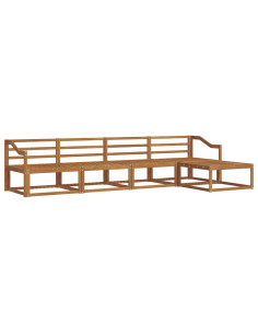 Set di divani da esterno 5 pcs Naturale 2