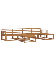 Set di divani da esterno 6 pcs Naturale 2