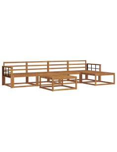 Set di divani da esterno 6 pcs Naturale 2