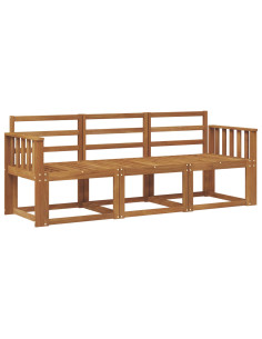 Set di divani 3 pcs Naturale Legno di Acacia Massello 2