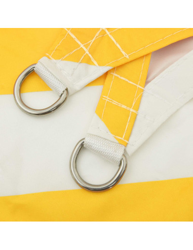 Telo Ombra da Esterno Giallo e Bianco 2 x 2 m