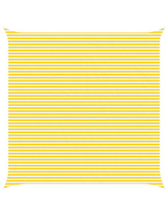 Telo Ombra da Esterno Giallo e Bianco 7 x 7 m 2