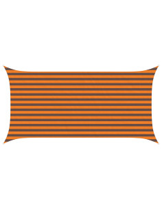 Vela da ombra solare Arancione e Marrone 4 x 2 m 2