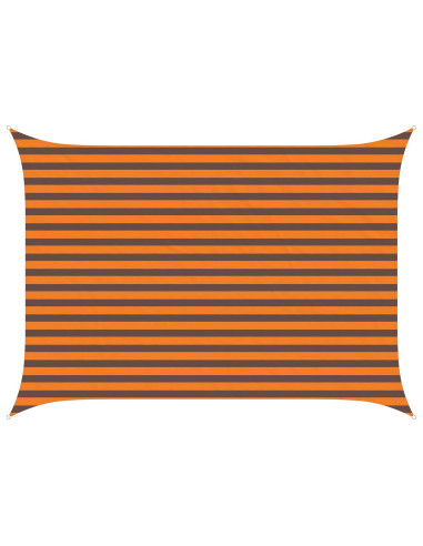 Vela da ombra solare Arancione e Marrone 3,5 x 2,5 m