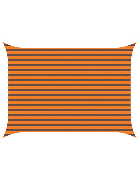Vela da ombra solare Arancione e Marrone 3,5 x 2,5 m