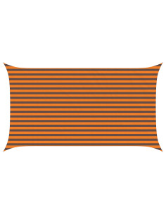 Vela da ombra solare Arancione e Marrone 4,5 x 2,5 m 2