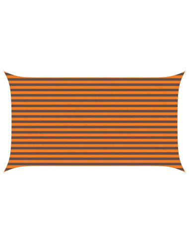 Vela da ombra solare Arancione e Marrone 4,5 x 2,5 m