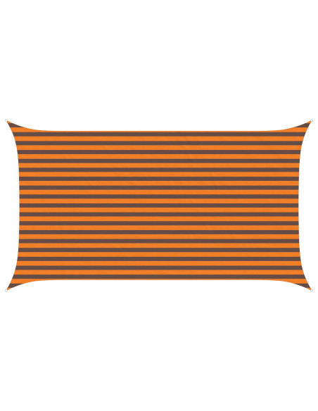 Vela da ombra solare Arancione e Marrone 4,5 x 2,5 m