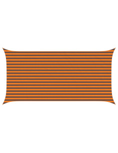 Vela da ombra solare Arancione e Marrone 5 x 2,5 m 2