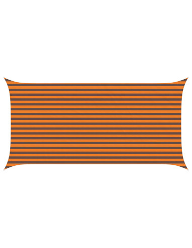 Vela da ombra solare Arancione e Marrone 5 x 2,5 m