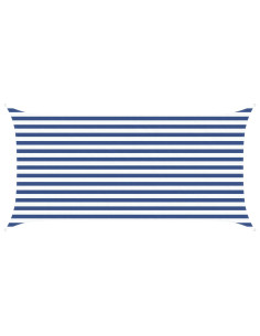 Vela da ombra solare Blu e Bianco 4 x 2 m 2