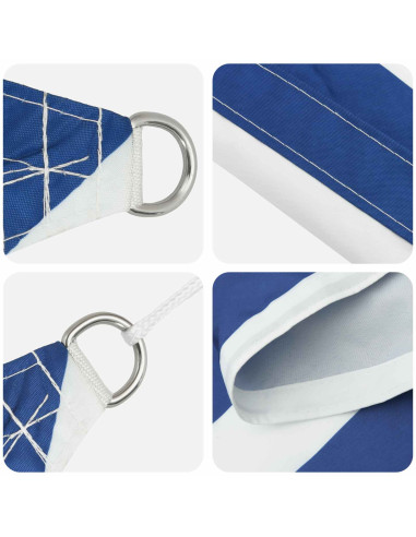 Vela da ombra solare Blu e Bianco 4 x 2 m