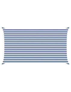 Vela da ombra solare Blu e Bianco 4,5 x 2,5 m 2