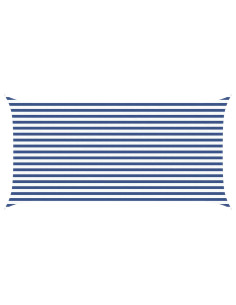Vela da ombra solare Blu e Bianco 5 x 2,5 m 2