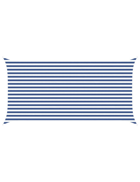 Vela da ombra solare Blu e Bianco 5 x 2,5 m