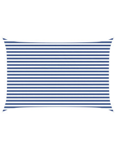 Vela da ombra solare Blu e Bianco 4,5 x 3 m 2