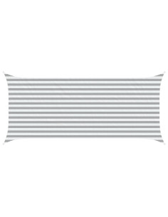 Vela da ombra solare Grigio chiaro e bianco 4,5 x 2 m 2