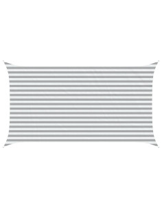 Vela da ombra solare Grigio chiaro e bianco 4,5 x 2,5 m 2