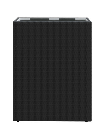 Vasetto alto Nero 55 x 22 x 70 cm polyrattan