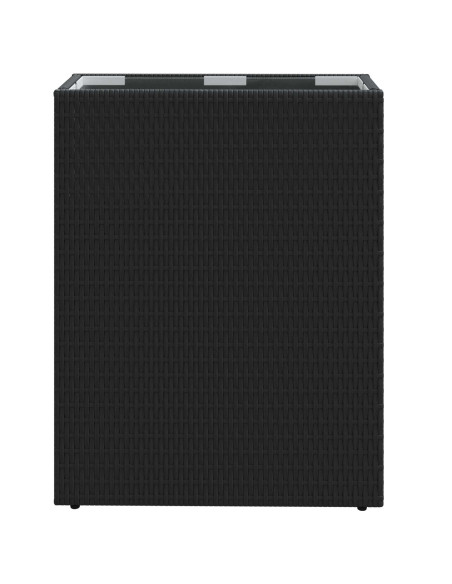 Vasetto alto Nero 55 x 22 x 70 cm polyrattan